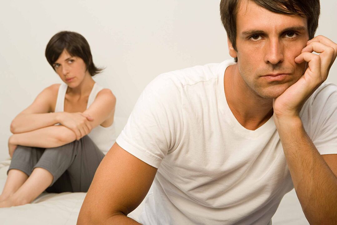 Отрицателните фактори провокират развитието на импотентност при мъжете